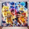 Dragon Ball Cartoon Curtain  Print Boy Gifts Bedroom Polyester Shading Living Room Window Blackout Partition Home Decoration