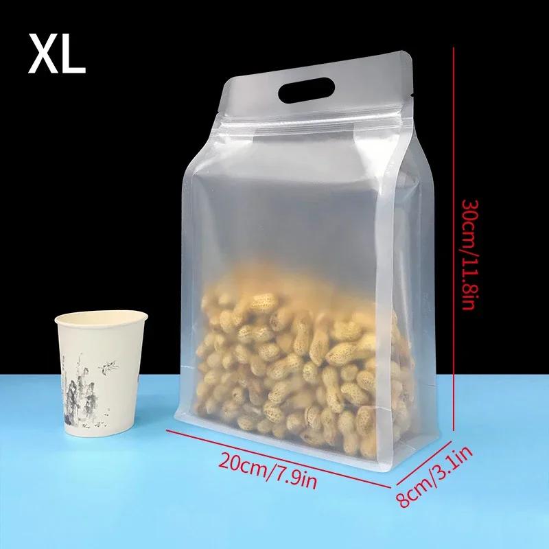 Ziplock Saran Wrap Plastic Bags Reusable PEVA Food Packaging Leakproof Fresh Shut Bags Stand Up Fresh Bag Kitchen Stoeage