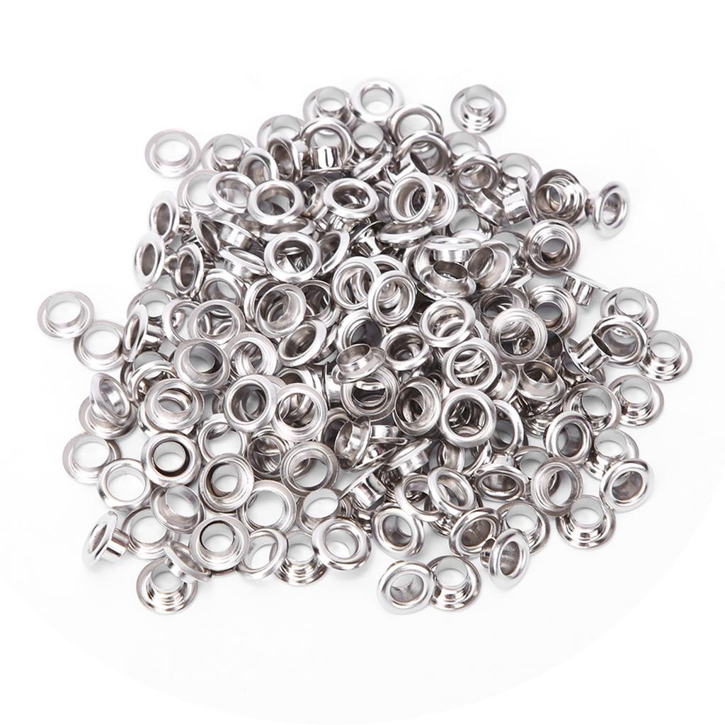 100 Set Brass Eyelet Clothing Bag Accessory Double Side 4mm Eyelet Grommet Kit
