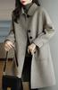 Chesterfield Regular Plus Solid Cold Weather JET304 Women's Coat, Length, Outerwear, Size, Thick, Color, Simple, Elegant, Protection, Stylish,