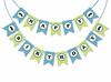 Inkdotpot Birthday Party Decorations Happy Birthday Party Garland Baby Boy Little Man Pennant Banner