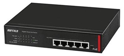 Buffalo Корпоративный гигабитный совместимый PoE Layer2 Smart Lite коммутатор 5 портов BS-GSL2005P