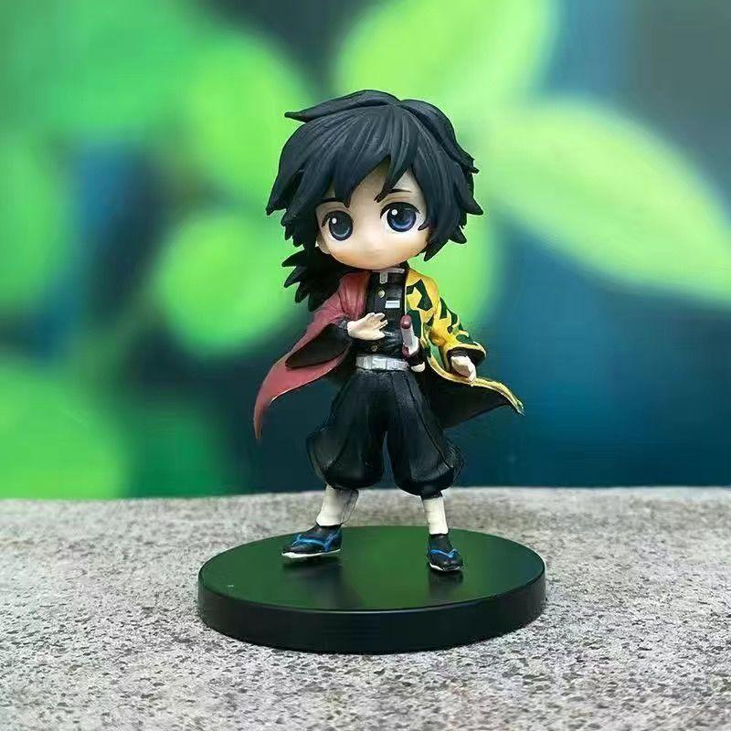 Аниме-фигурка/плюшевая игрушка «Убийца демонов Кимецу Но Яиба» версии Q Тандзиро, Незуко и Зеницу в качестве украшений для приборной панели автомобиля/украшений для рабочего стола в подарок