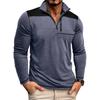 Men's Pullover Mock Neck Sweatshirts Athletic Casual Long Sleeve Golf Shirts