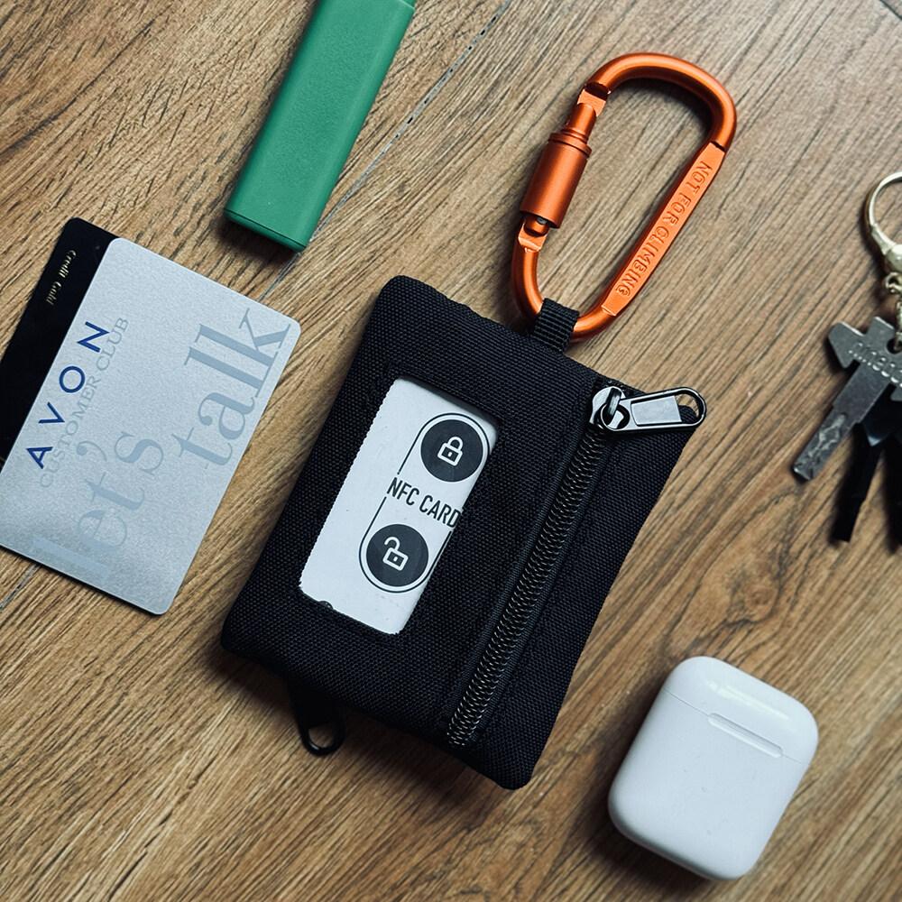 Многофункциональный мини-держатель для удостоверения личности, мужской и женский банковский ключ, кредитная карта, автобус, метро, спортивный чехол на молнии со шнурком