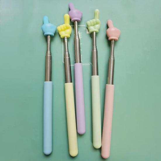 Выдвижная палочка для пальцев, выдвижная телескопическая указка для учителей в классе, мини-ручной презентер, доска для презентации, указатель