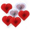 Elegant Heart Shaped Paper Fan Flowers For Creative Proposal Decoration Supplies
