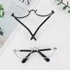 Cats Half Frame Glasses 20cm Pets Glasses Creative Plastic Glasses  Idol Dolls