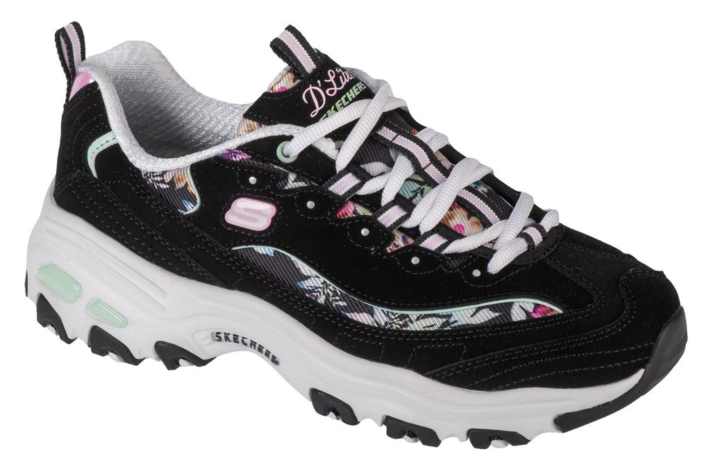 Skechers D'Lites-Blooming Fields, Женские черные кроссовки