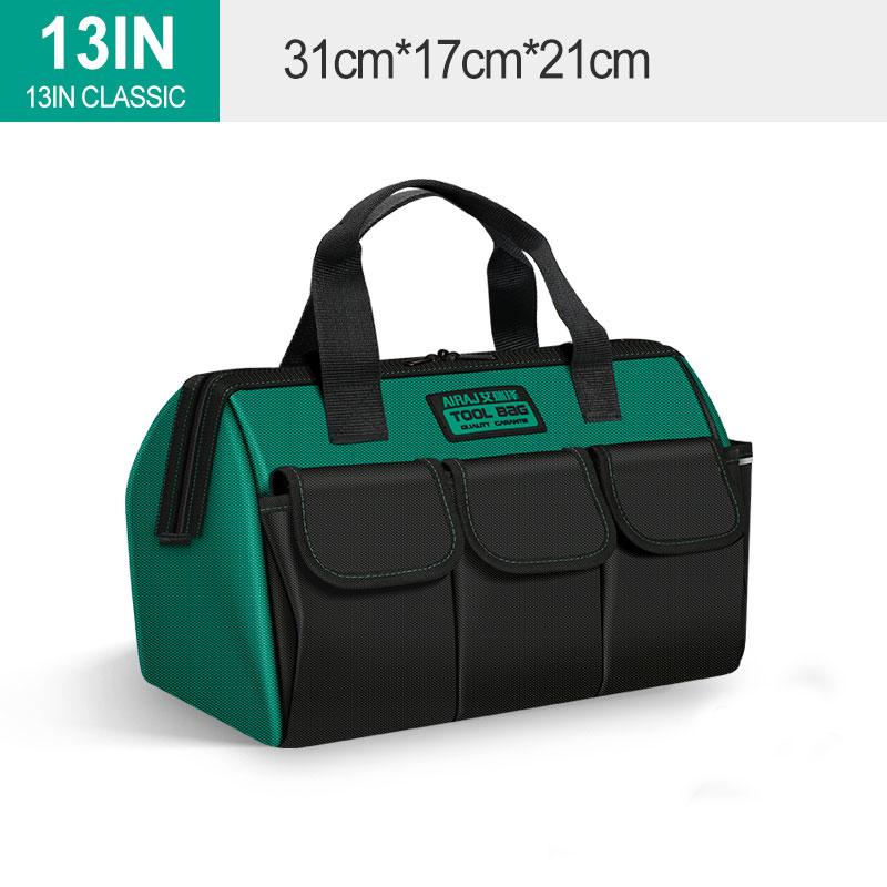 AIRAJ  New Electrician Tool Bag with Reflective Strip Oxford Cloth Wear-resistant Multi-Pocket Waterproof Storage Hand Bag