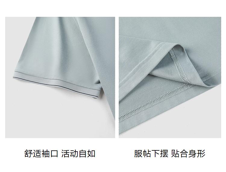 Smooth and breathable polo shirt for spring and summer, new style with silky craftsmanship and cool short sleeves for men