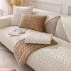 Jiajia Plush Sofa Cushion and Cover - Retro, Simple Design for Autumn and Winter