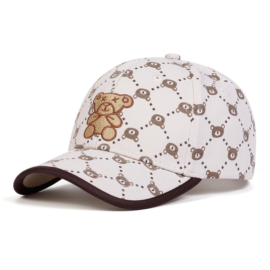 Детские бейсболки с вышивкой в виде маленького медведя XX, весна-осень, регулируемые повседневные шляпы для мальчиков и девочек, солнцезащитная кепка для путешествий
