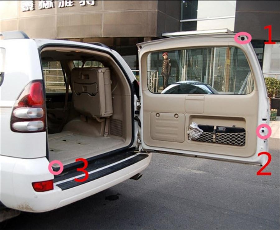 Для Toyota Prado LC120 2003-2009 Задняя дверь багажника Амортизирующая гранулированная накладка 3x