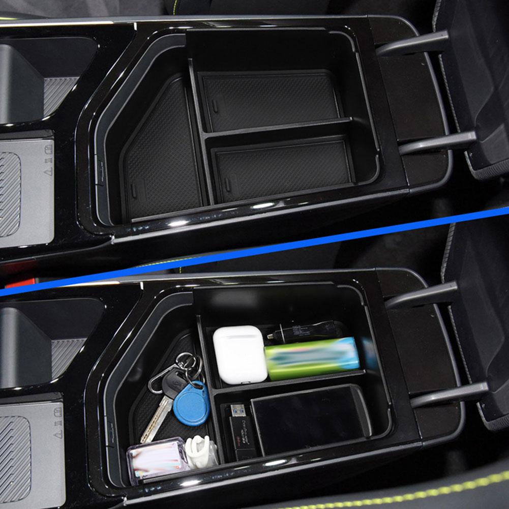 Ящик для хранения в подлокотнике для Kia EV6, нижняя центральная консоль, органайзер, подставка для стакана, материал ABS для Kia EV6, аксессуары для интерьера G5N6