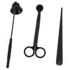 3PCS Candle Accessory Set Candle Wick Trimmer Cutter Snuffer Extinguisher Wick Dipper Gift