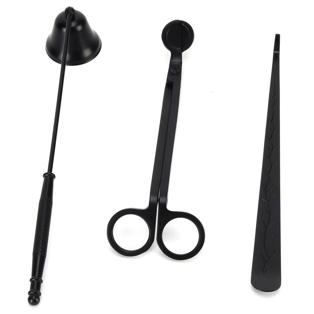 3PCS Candle Accessory Set Candle Wick Trimmer Cutter Snuffer Extinguisher Wick Dipper Gift