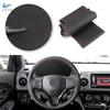 Car Accessories Interior Steering Wheel Cover Leather Trim For Honda Fit Jazz City 2014 2015 HRV HR-V 2016 Vezel 2015 - 2017