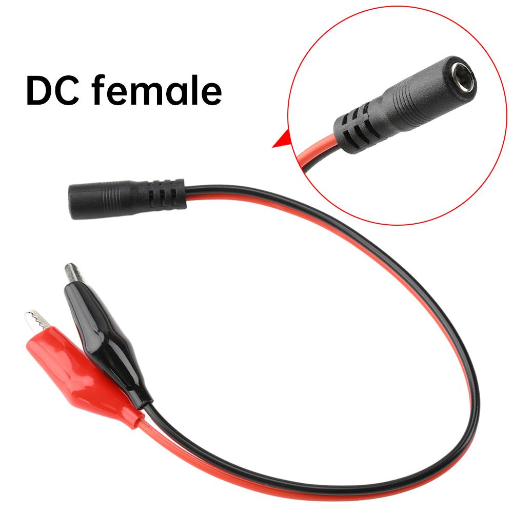25CM/30CM Metal Alligator Clip Crocodile Electrical Clamp for Testing Probe Crocodile Test Clip to DC Adapter Multimeter For Car