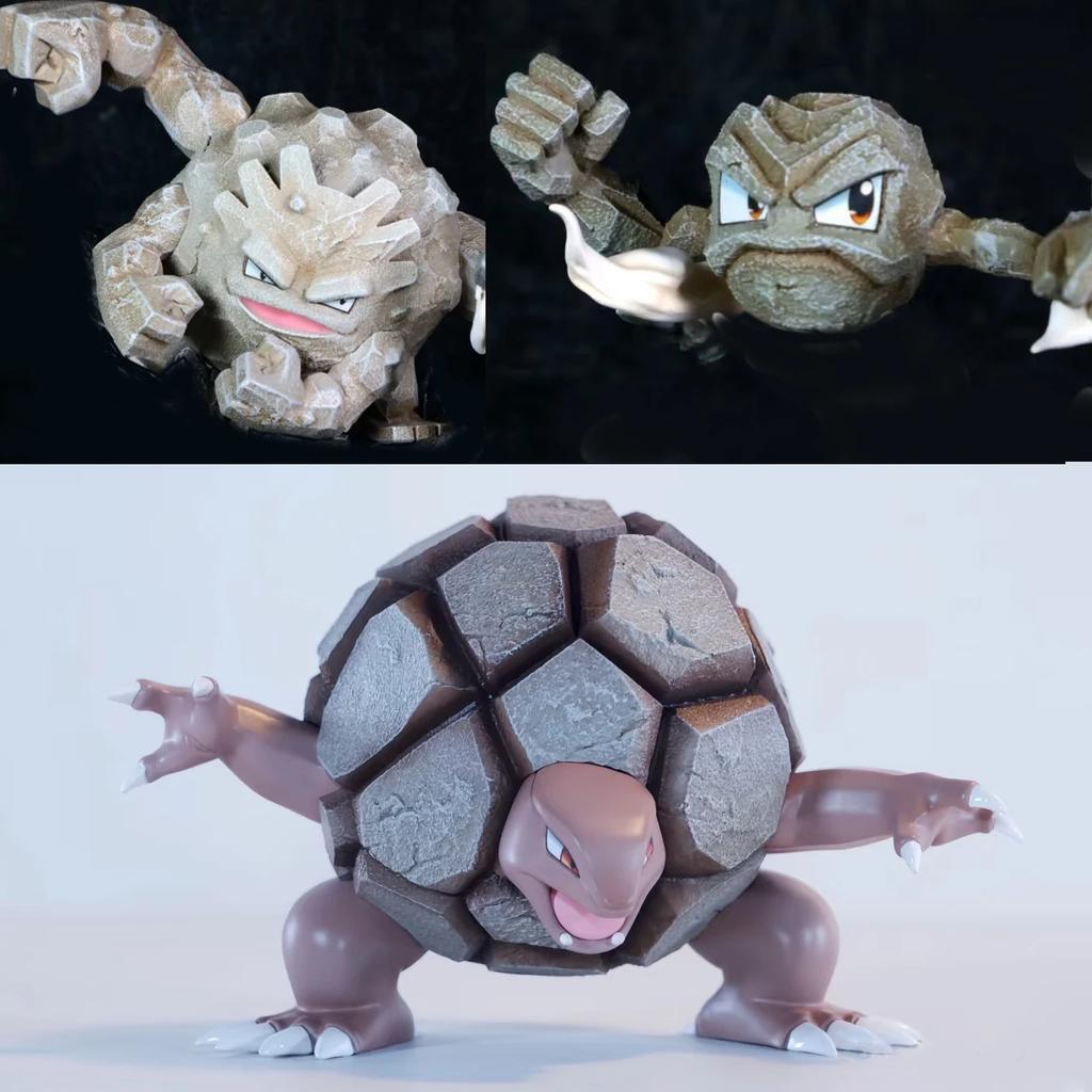 Anime Pokemon Figure Geodude Evolutionary Combination Action Figures Pvc Statue Collection Model Toys Gifts