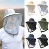 Женские и мужские противомоскитные шляпы для улицы с широкими полями, с сеткой, летняя шляпа от солнца для рыбалки, доступно несколько вариантов