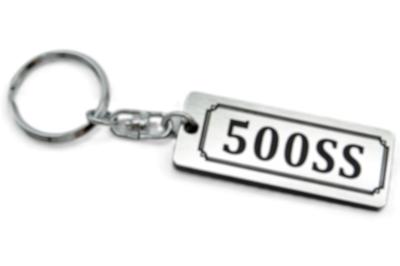 500SS Двойное кольцо Акриловый Оригинальный брелок Mach 1 2 3 Классический автомобиль Глушитель Ручка Наружное зеркало Запчасти для тюнинга Аксессуары A-703-2 Серебристый/Черный -