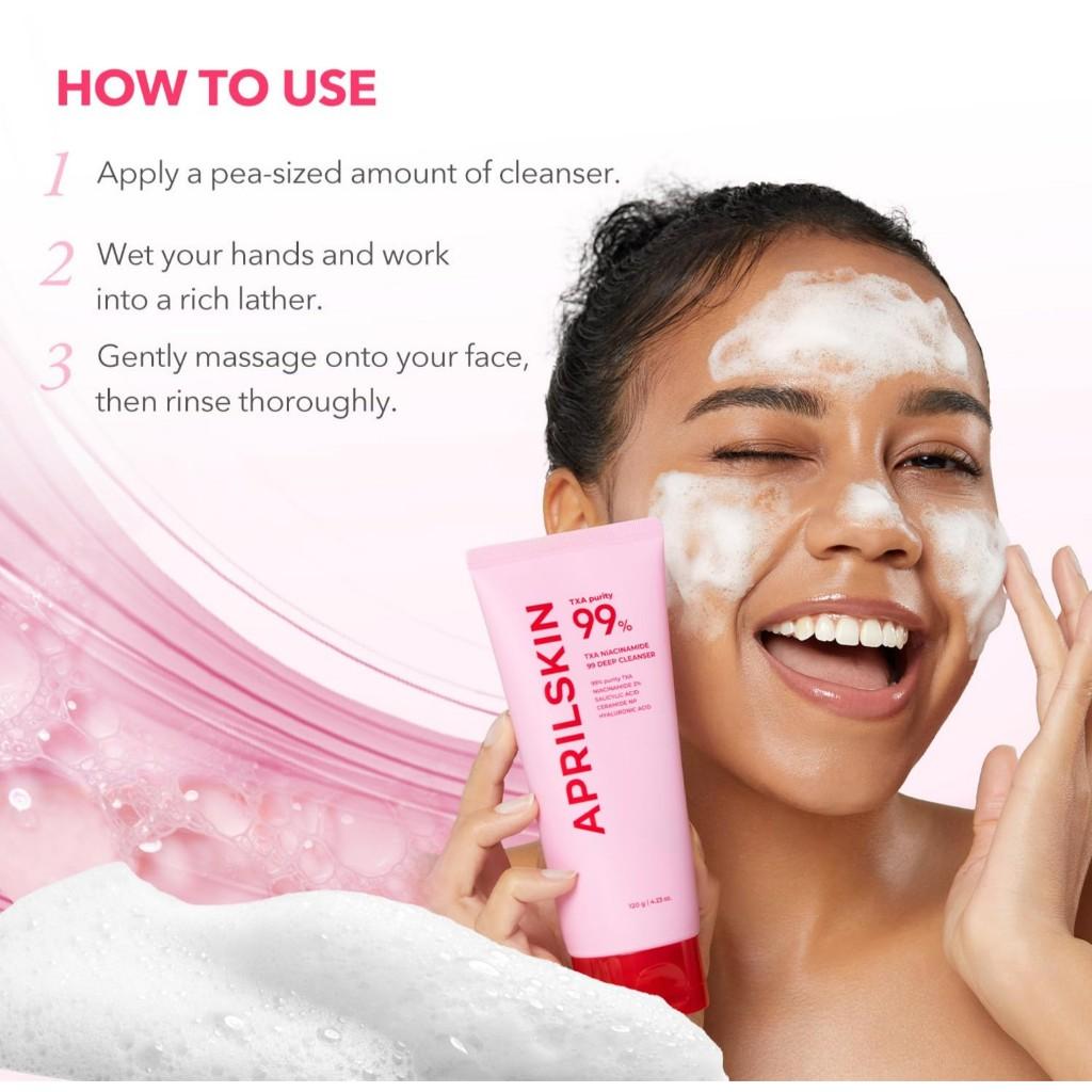 Aprilskin TXA99 Очищающее средство с ниацинамидом, глубокое очищение 120 мл / 15 мл