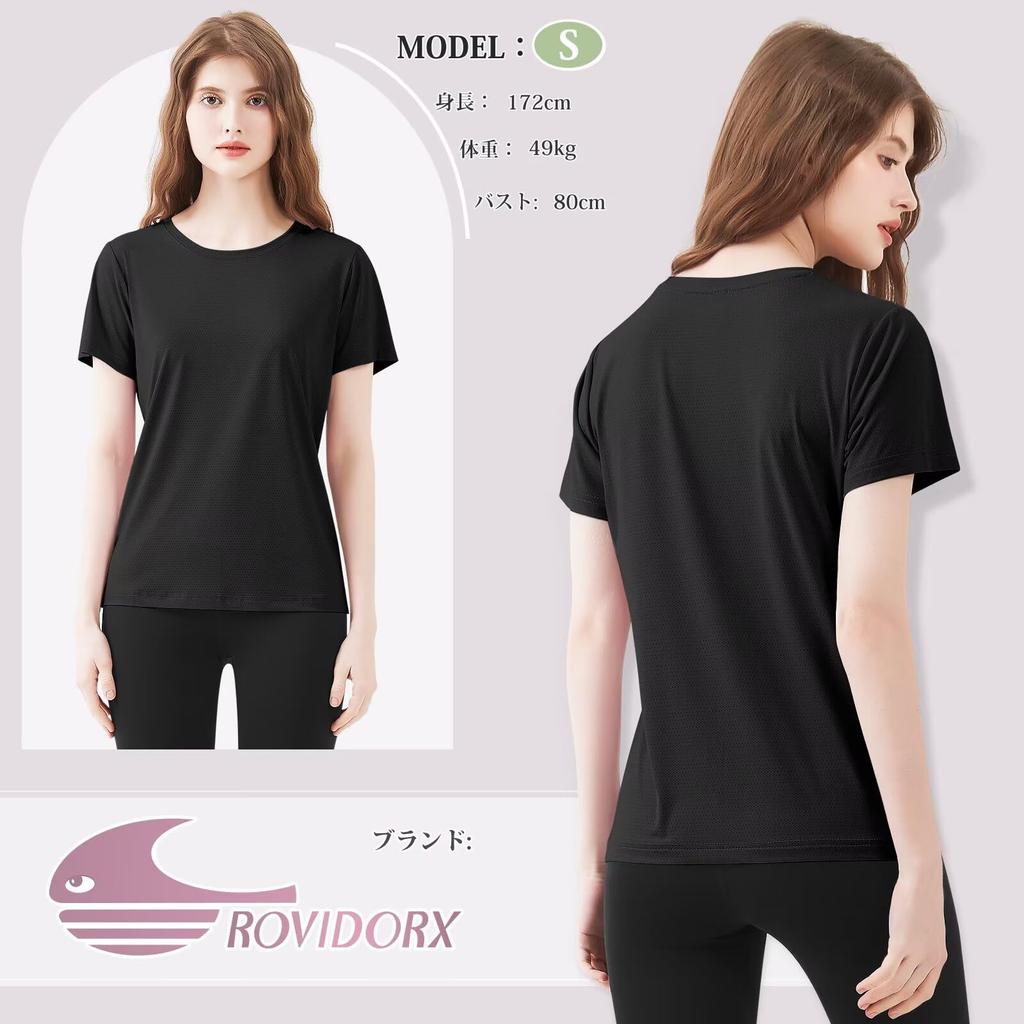 Rovidorx Спортивная футболка с коротким рукавом, свободного кроя, плюс сайз, для тренажерного зала, сухая, однотонная, женская, посадка, размеры, носка, быстросохнущая, футболка, бег, тренировки, йога, лето,