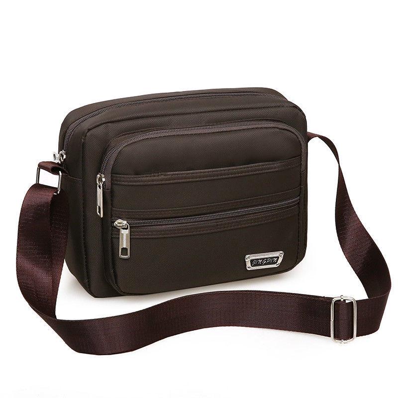 Женский рюкзак через плечо: Нейлоново-холщовая сумка через плечо большой вместимости для людей среднего и пожилого возраста.