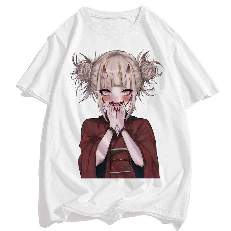 Мужская футболка сэмпай аниме для девочек Nerdy Modal с белым принтом, женская уличная футболка в стиле манги