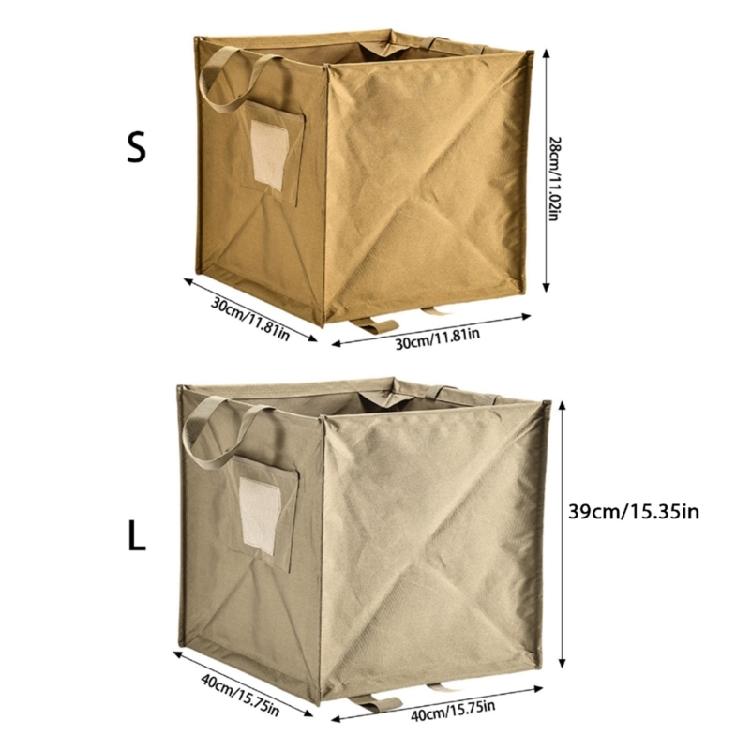 Foldable Outdoor Camping Multifunction Trash Storage Box Large Capacity Folding Trash Can Trash Storage Basket with Rope