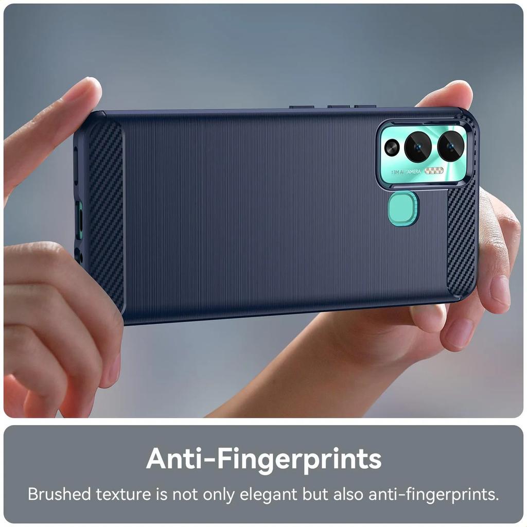Phone Case For Infinix Hot 12 Play Nfc ,flexible Tpu Fiber Protective Cover For Infinix Hot 12 Play Nfc