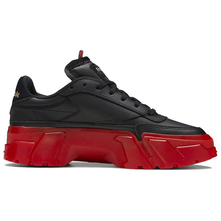 Кроссовки Club C Cardi B x Wmns Reebok 'Black Vector Red' Женские H05179