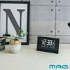 MAG Будильник Настольные часы Радиочасы Цифровые AC Питание Цветной ЖК-дисплей Светящийся Переключение Яркости Легко различимый Термометр Календарь Электронный Звук 2
