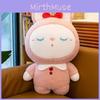 Cute Bunny Cartoon Plush Toy Bow  Adorable Stuffed Doll Girls Gift Birthday