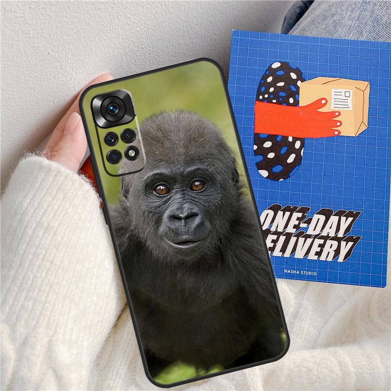 Monkey Gorilla Ape Baby Funda For Xiaomi Redmi 14C 10C 12C 13C Redmi Note 14 Pro 9 10 11 12 10S 11S 12S 13 Pro Case