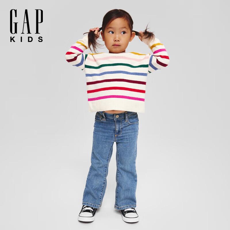 Gap Girl Toddler 2025 Fall Half Elastic Waist Flare Jeans