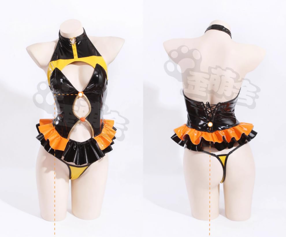 Pupubanban Idol Star Trainee Cosplay Costume Halloween Yellow Polyester Dress