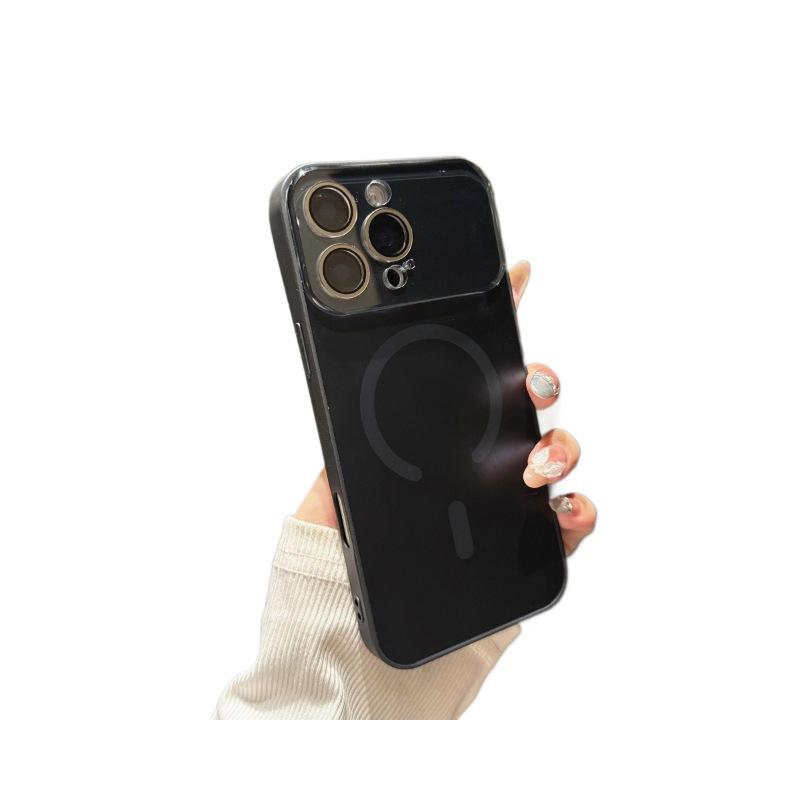 Матовый Чувствительный Магнитная Адсорбция Подходит для IPhone17PROMAX Макарон Чехол для Мобильного Телефона Apple 16 Пленка для Объектива с Большим Окном