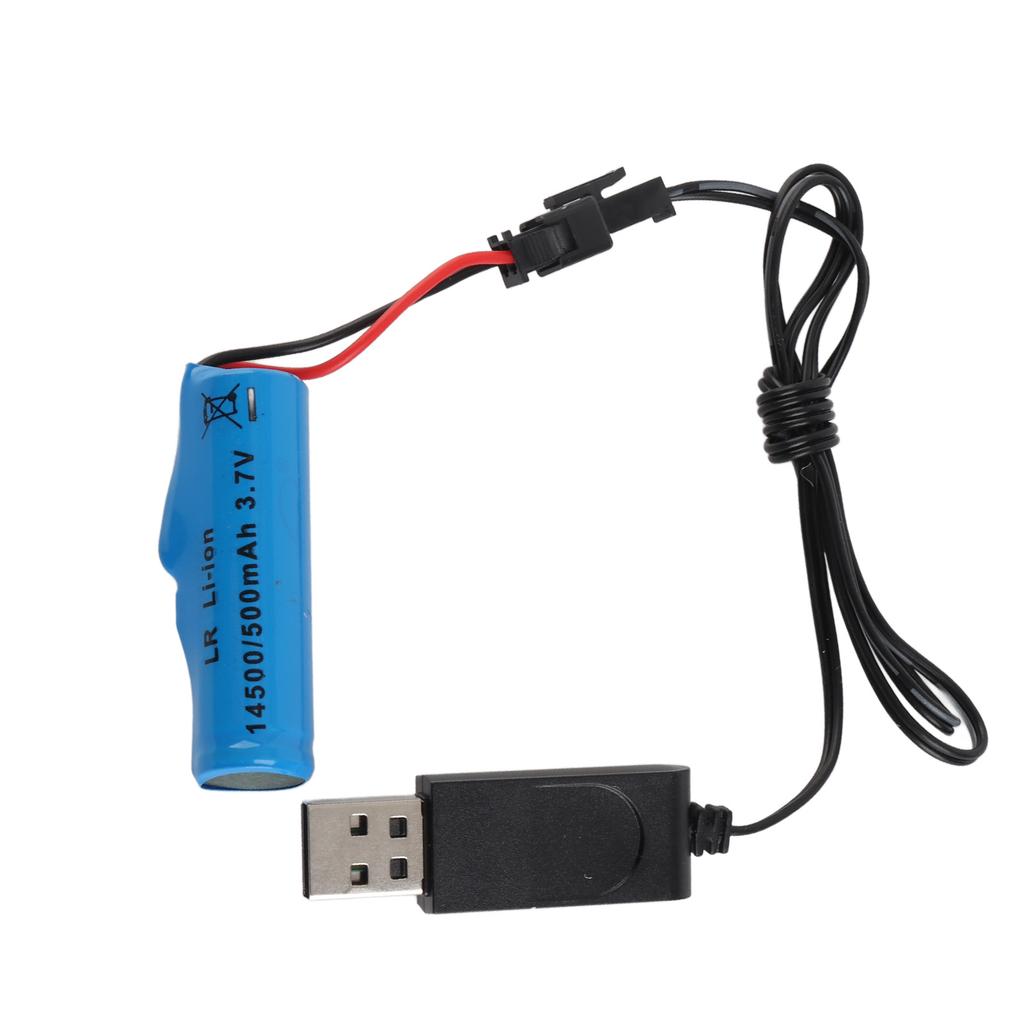 3.7V 500mAh литиевая батарея имитация RC лодка игрушки батарея USB кабель для зарядки аксессуары RC лодка