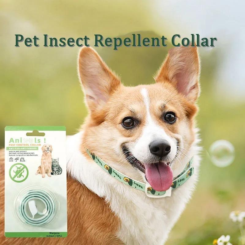 Pet Repellent Collar Adjustable Cat Dog Deworming Collar 6 Month Pet Anti Flea Ticks Mosquitoes Repellent Collar Puppy Supplies