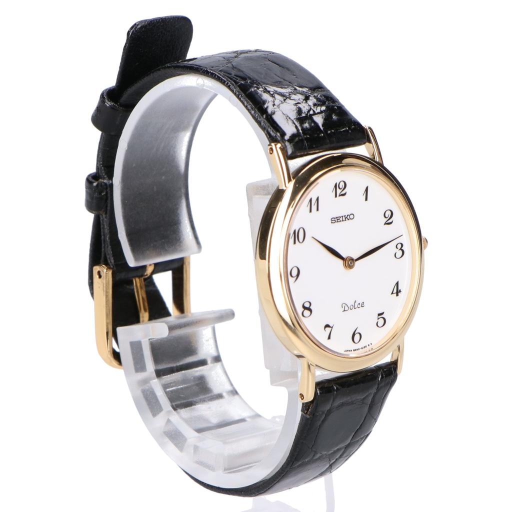 SEIKO 8N40-6080 18KT Dolce Quartz Watches Yellow GoldUsed