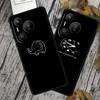 Совместимо с Huawei Pura 70 Pro: Черный мягкий ТПУ чехол для телефона с простыми линиями