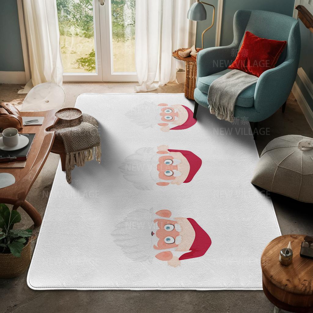 Ковер у входа в дом Домашний коврик у двери Гостиная Ванная Комната Ноги ванная комната Нескользящие коврики с водопоглощением для ванной Счастливого Рождества зима