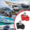 Bus Bar 12V 250A Power Distribution Block Single 5/16" M8 Stud Battery Post Junction Block for Marine Car Boat Solar System