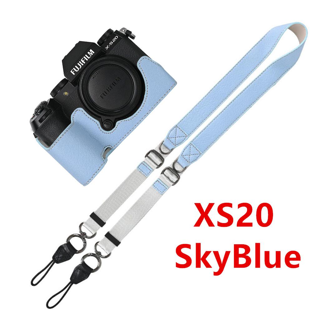 Получехол из ПУ кожи с текстурой личи для Fujifilm Fuji XT50 XS10 XS20 XT30 XT30II XT20 XT10 XT5 XM5 с крышкой с отверстием для аккумулятора и ремешком