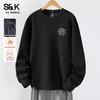 Мужская вафельная толстовка с круглым вырезом и длинным рукавом серии S&K Baleno