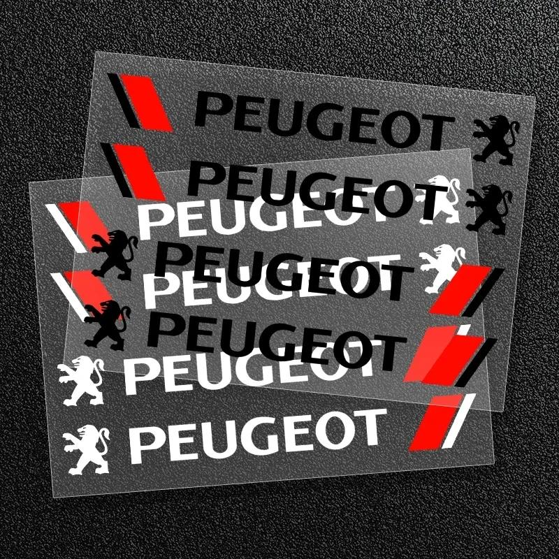 2026 Hot Car Sticker Fashion Door Handle Reflective Stickers Vinyl Decoration For Peugeot 308 408 508 RCZ 208 3008 2008 206 207