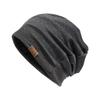 New pullover cold hat women's casual winter velvet loose knitted hat men's and women's outdoor thermal head hat