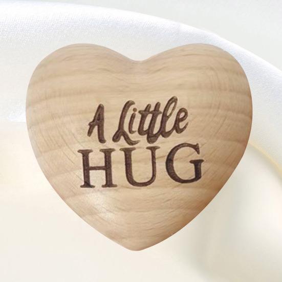 Деревянное Карманное Сердце Объятие Токен Напоминание о Любви Портативный Памятный Мини Сердце Любви